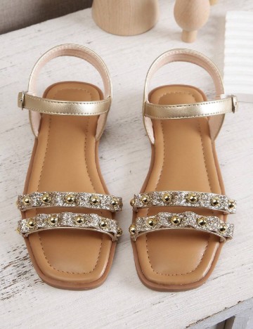 
						Sandale Shein Kids, auriu/maro