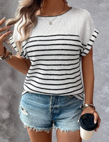 Bluza SHEIN, alb Alb