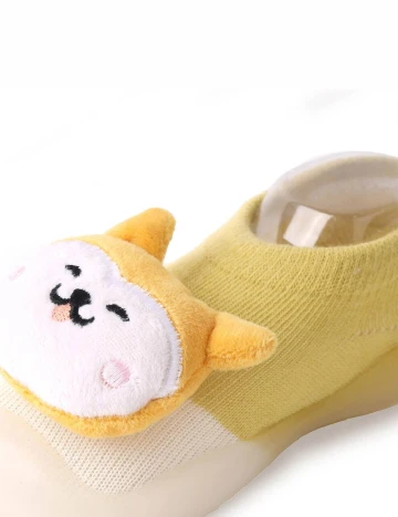 Papuci de Casa Shein Kids, galben Galben