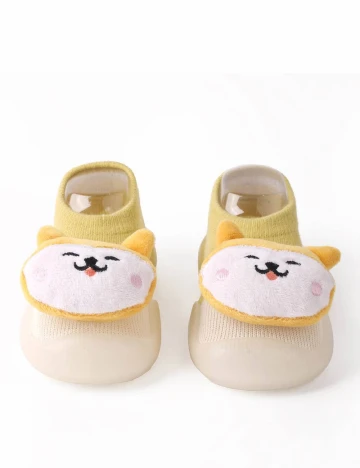 Papuci de Casa Shein Kids, galben Galben
