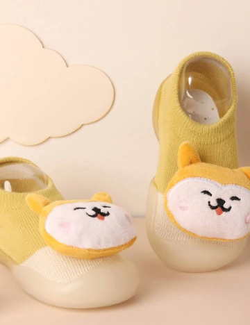 Papuci de Casa Shein Kids, galben Galben