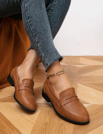 Mocasini SHEIN, maro Maro
