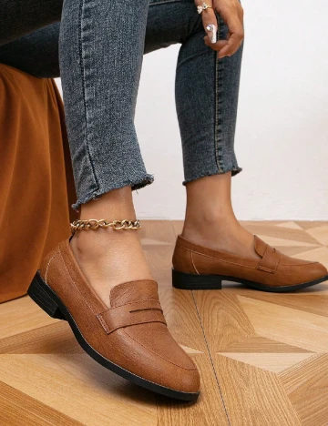 Mocasini SHEIN, maro Maro