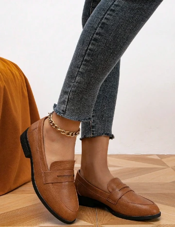 Mocasini SHEIN, maro Maro