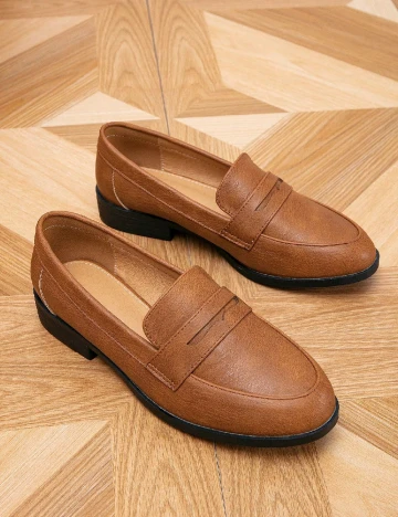 Mocasini SHEIN, maro Maro