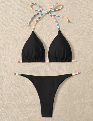 
						Costum de baie SHEIN, negru