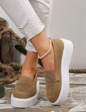 Mocasini SHEIN, maro Maro