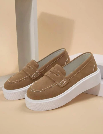 Mocasini SHEIN, maro Maro