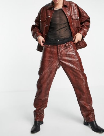 
						Pantaloni ASOS, maro