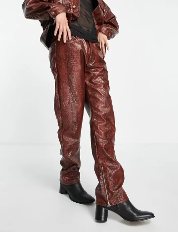 Pantaloni ASOS, maro