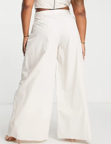 Pantaloni ASOS Curve, ecru
