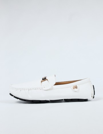 
						Mocasini SHEIN, alb