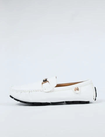 Mocasini SHEIN, alb Alb