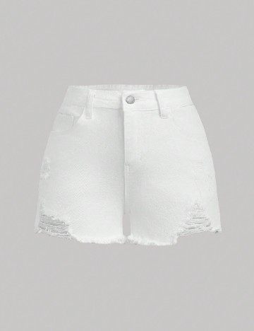 
						Pantaloni scurti SHEIN, alb