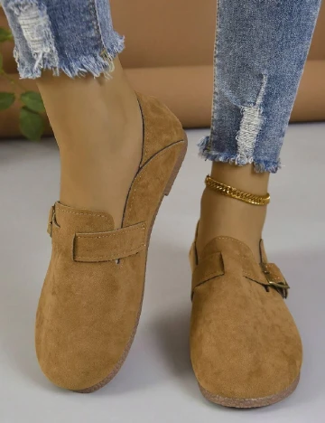 Mocasini SHEIN, maro Maro