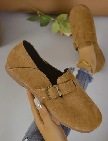 Mocasini SHEIN, maro Maro