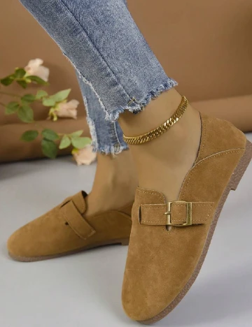 Mocasini SHEIN, maro Maro