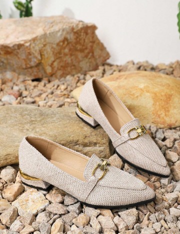 
						Espadrile SHEIN, crem
