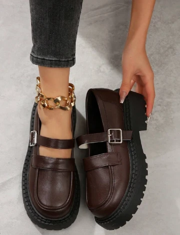 Mocasini SHEIN, maro Maro