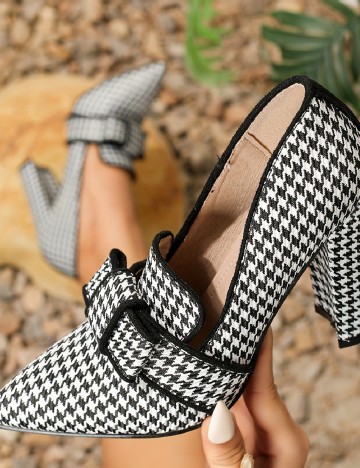 Pantofi SHEIN, alb/negru