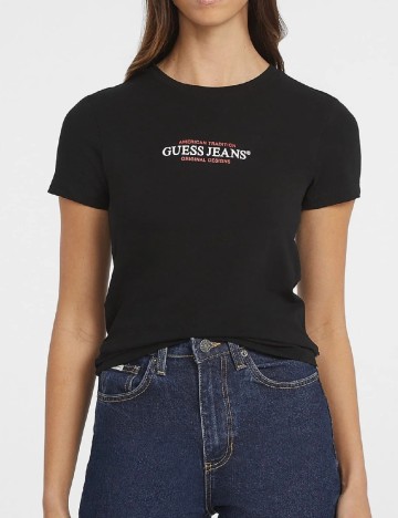 
						Tricou Guess, negru