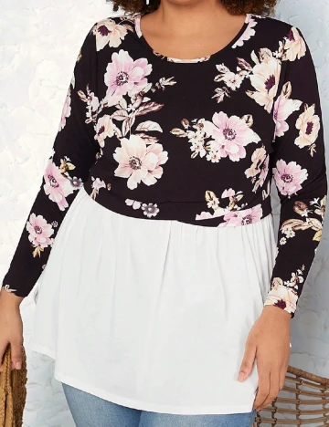Bluza SHEIN CURVE, floral