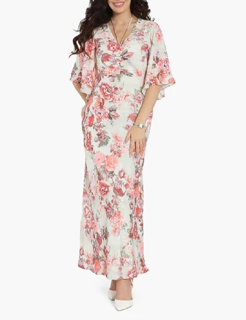 Rochie lunga Guess, floral Floral print