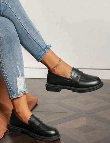 Mocasini SHEIN, negru Negru