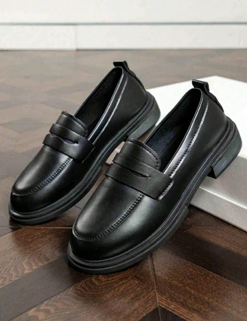 Mocasini SHEIN, negru Negru