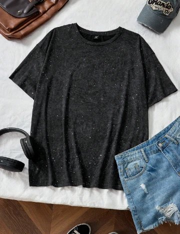 Tricou SHEIN CURVE, negru