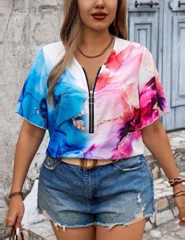 
						Bluza SHEIN CURVE, mix culori