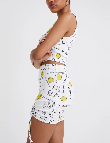 Fusta Desigual, alb Alb