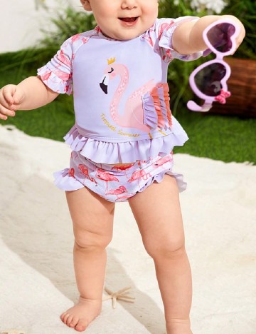 
						Costum de baie Shein Kids, mov