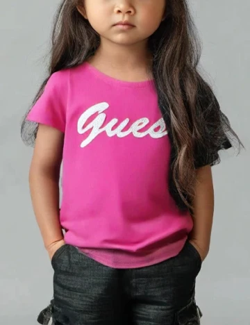 Tricou Guess, roz Roz