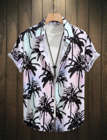 
						Camasa SHEIN Plus Size Men, mix culori