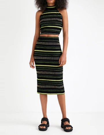 Top Desigual, negru Negru