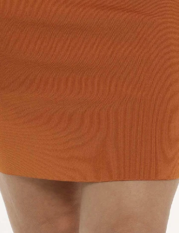 Rochie scurta Guess, maro Maro
