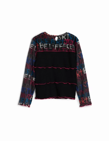 Bluza Desigual, negru Negru