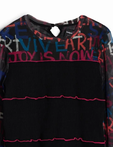 Bluza Desigual, negru Negru