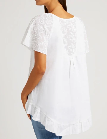 Bluza Guess, alb Alb