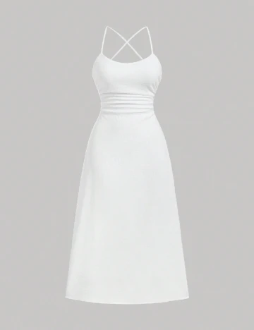 Rochie medie SHEIN, alb