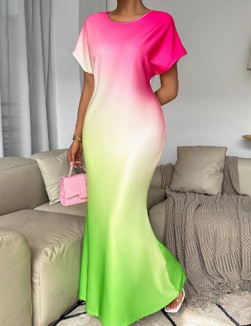 
						Rochie lunga SHEIN, mix culori