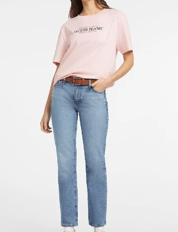 Tricou Oversize Guess, roz