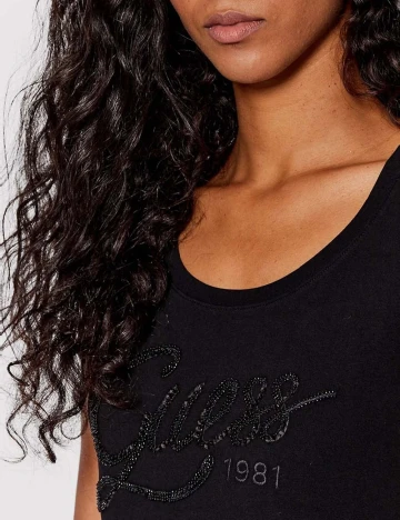 Tricou Guess, negru Negru
