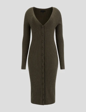 Rochie medie Guess, verde
