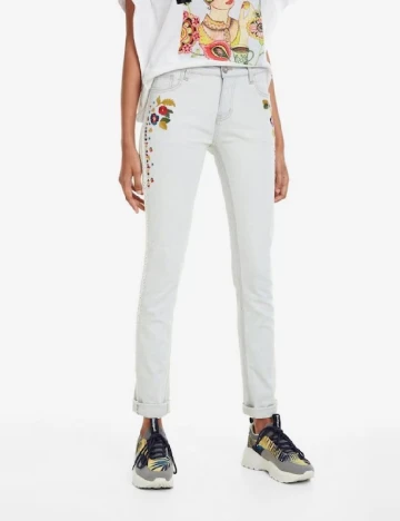 Blugi Desigual, bleu