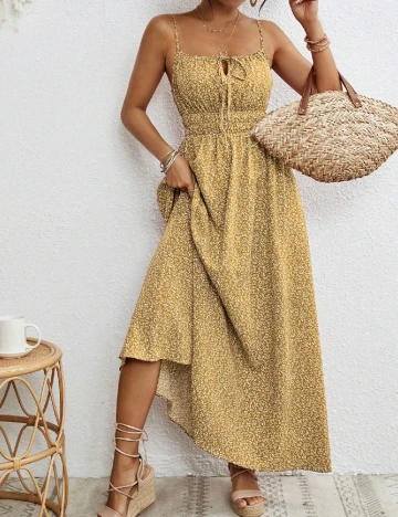 Rochie lunga SHEIN, galben Galben