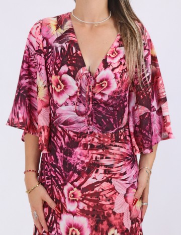 Rochie lunga Guess, mix culori