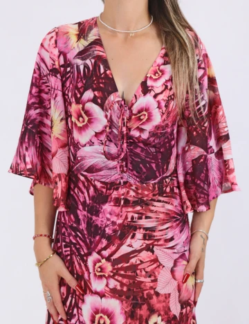 Rochie lunga Guess, mix culori