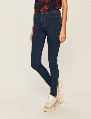 
						Blugi Desigual, bleumarin inchis